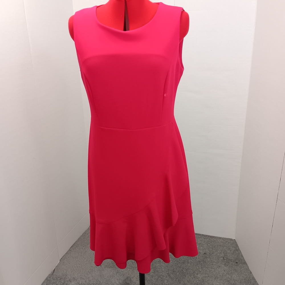 Tommy Hilfiger Vibrant Pink Midi Dress